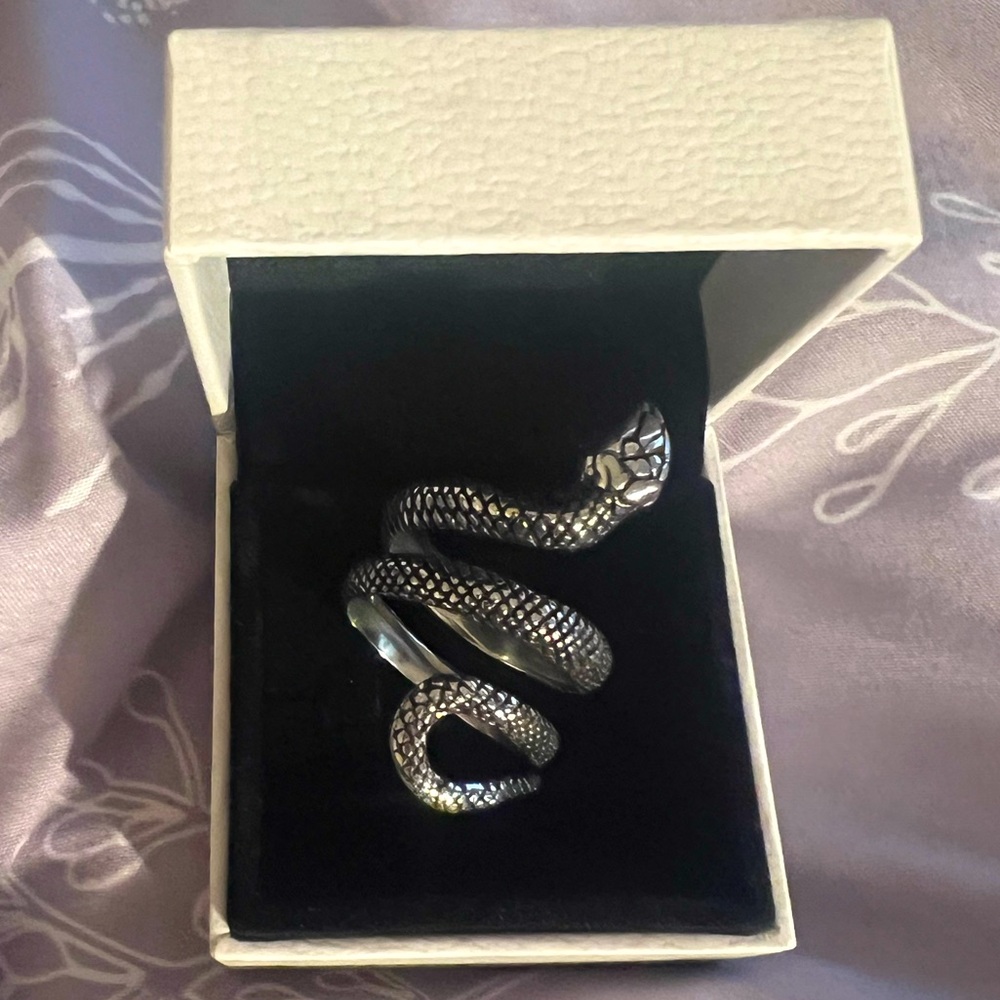 Gothic Snake Wrap Ring